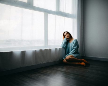 Verdrietige vrouw